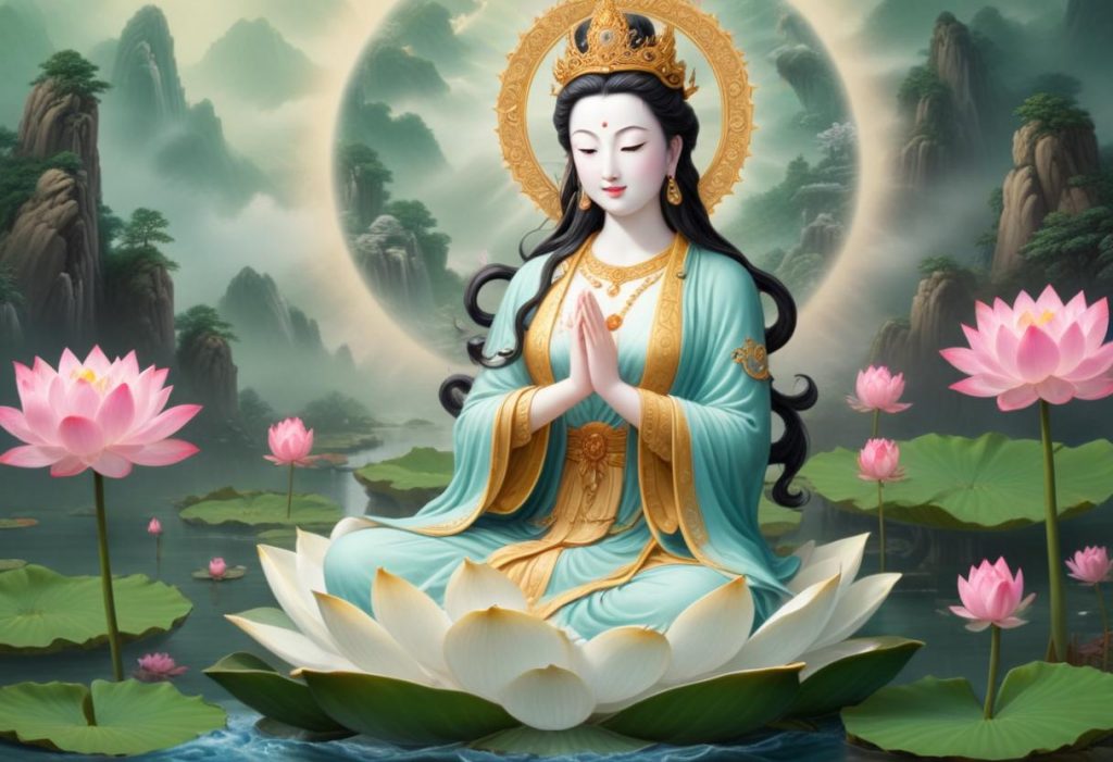 Blog 11 Lady Quan Yin - Einssein mit dem Lotus von Mutter Erde