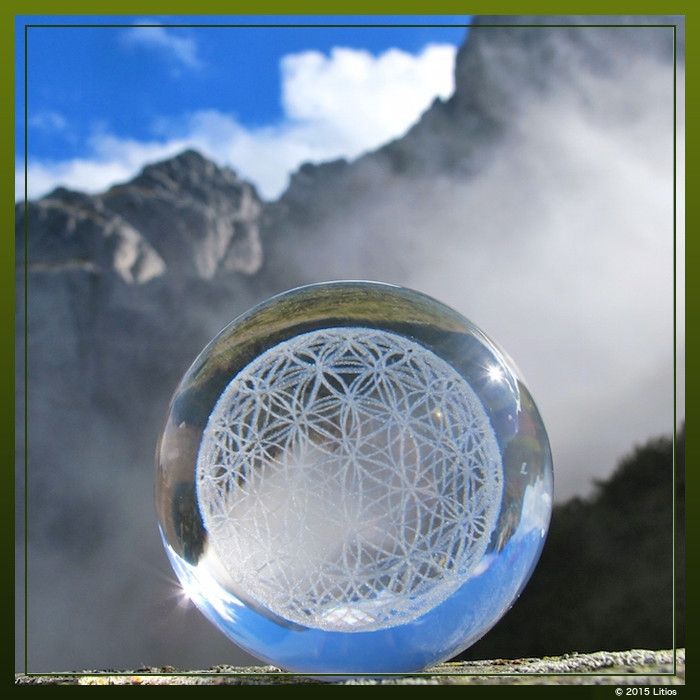 Litios Lichtkristalle 20 blume des lebens kugel 03