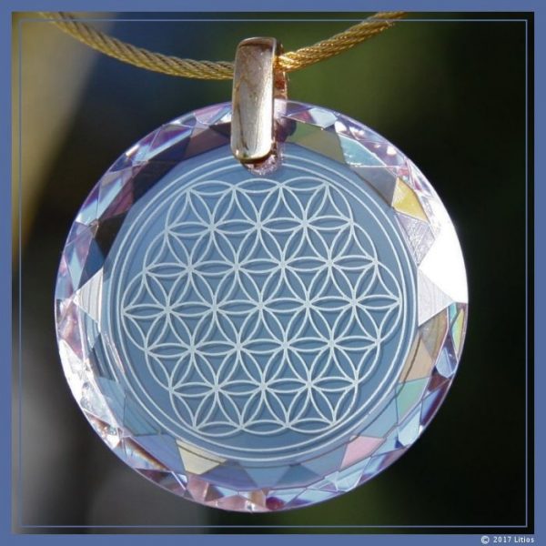 Blume des Lebens-Medaillon diamant