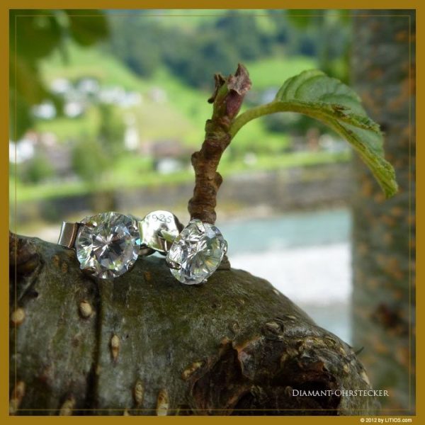 Diamant-Ohrstecker kristallklar - Image 3