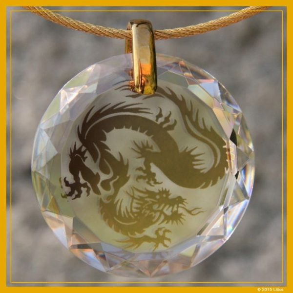 Drachen-Medaillon diamant - Image 2