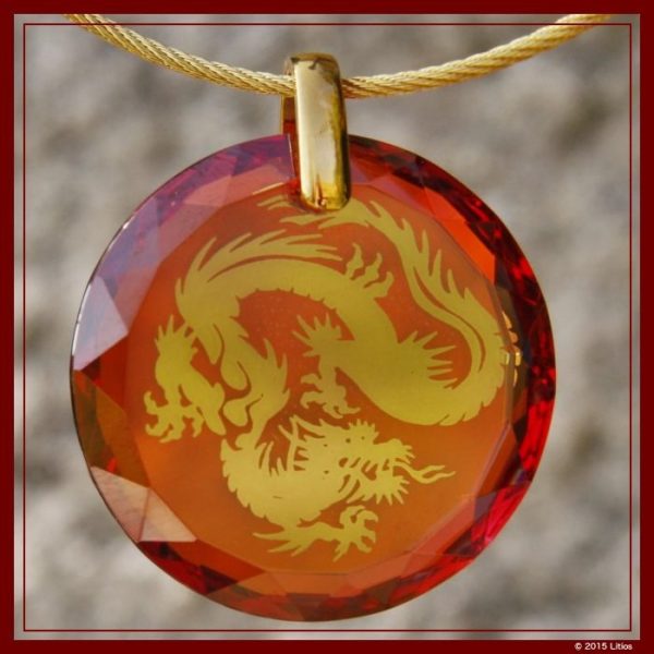 Drachen-Medaillon diamant - Image 3