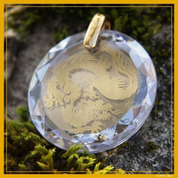 Drachen-Medaillon diamant - Image 5