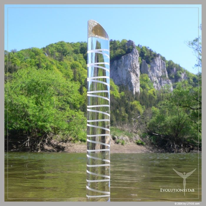 Erdheilung mit Litios Lichtkristalle - Evolutions-Stab