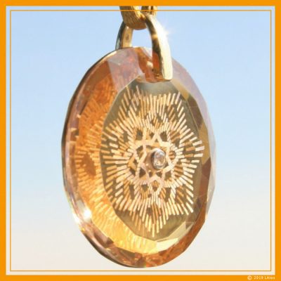Der Aufstieg ins solare Lichtbewusstsein 12 Goldenes Ashtar Medaillon Lichtdiamant