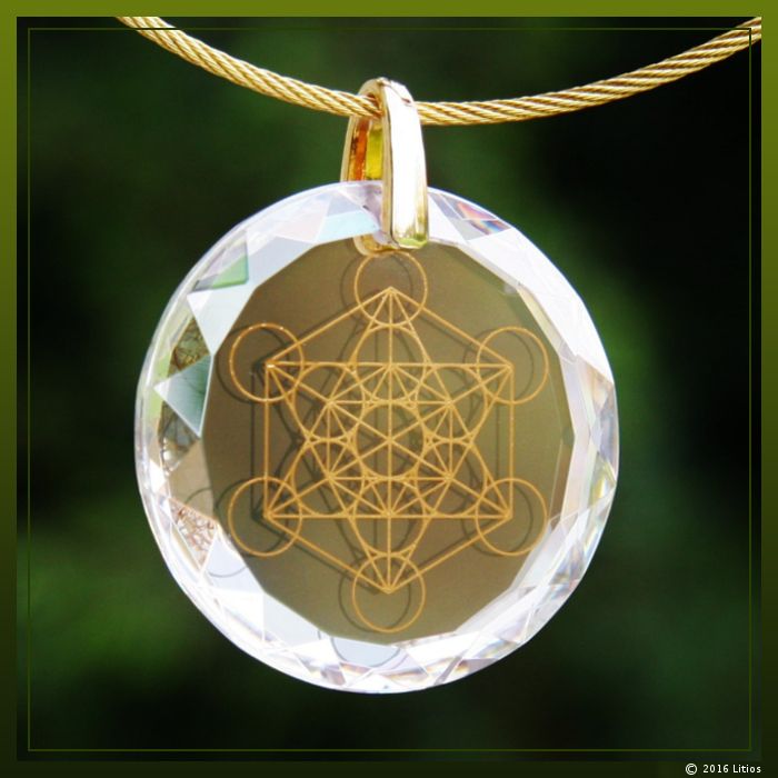 Würfel des Metatron Medaillon Lichtdiamant